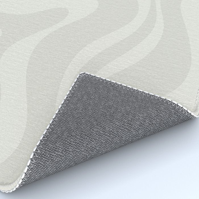 Modern Liquid Swirl Abstract in Bone Rug Gallery Image 4