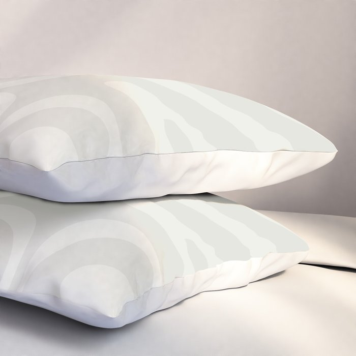 Modern Liquid Swirl Abstract in Bone Pillow Sham Gallery Image 3