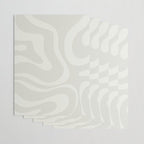 Modern Liquid Swirl Abstract in Bone Wrapping Paper Gallery Image 3