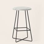 Modern Liquid Swirl Abstract in Bone Stool Gallery Image 1