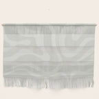 Modern Liquid Swirl Abstract in Bone Wall Hanging Gallery Image 1