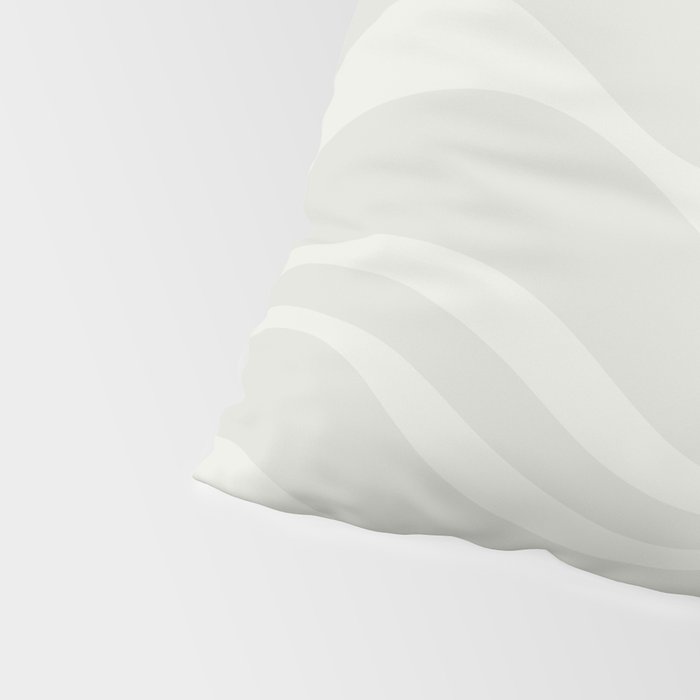 Modern Liquid Swirl Abstract in Bone Pillow Sham Gallery Image 4