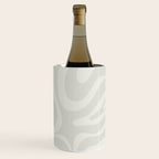 Modern Liquid Swirl Abstract in Bone Wine Chiller Gallery Image 3