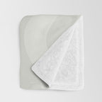 Modern Liquid Swirl Abstract in Bone Throw Blanket Gallery Image 3