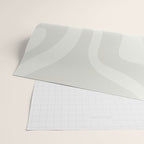 Modern Liquid Swirl Abstract in Bone Wrapping Paper Gallery Image 2