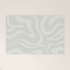 Modern Liquid Swirl Abstract in Bone Welcome Mat Gallery Image 1