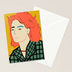 WOOL COAT GIRL Stationery Card Gallery Image 2