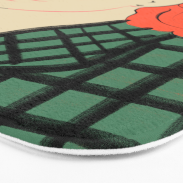 WOOL COAT GIRL Bath Mat Gallery Image 3
