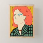 WOOL COAT GIRL Mini Art Print Gallery Image 1