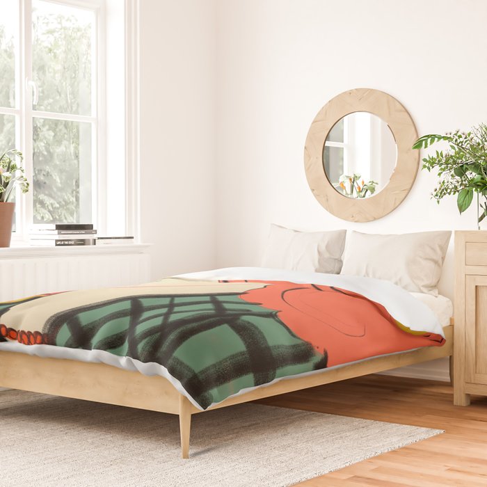 WOOL COAT GIRL Duvet Cover Gallery Image 2