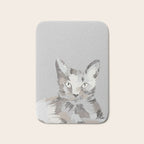 Gray Cat Sketch Bath Mat Gallery Image 1