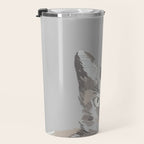 Gray Cat Sketch Travel Mug Gallery Image 3