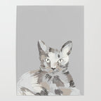Gray Cat Sketch Poster Gallery Image 4