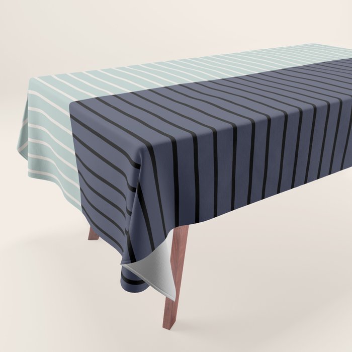 Color Block Lines XI Tablecloth Gallery Image 1