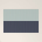 Color Block Lines XI Welcome Mat Gallery Image 1