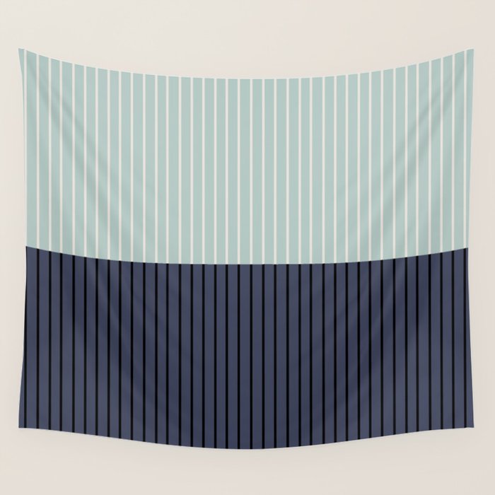 Color Block Lines XI Wall Tapestry Gallery Image 4