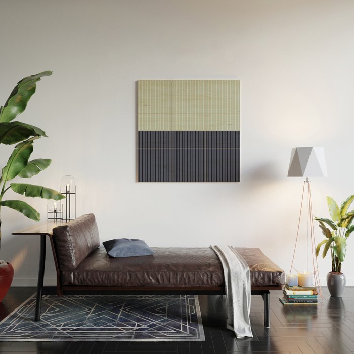 Color Block Lines XI Wood Wall Art Gallery Image 2