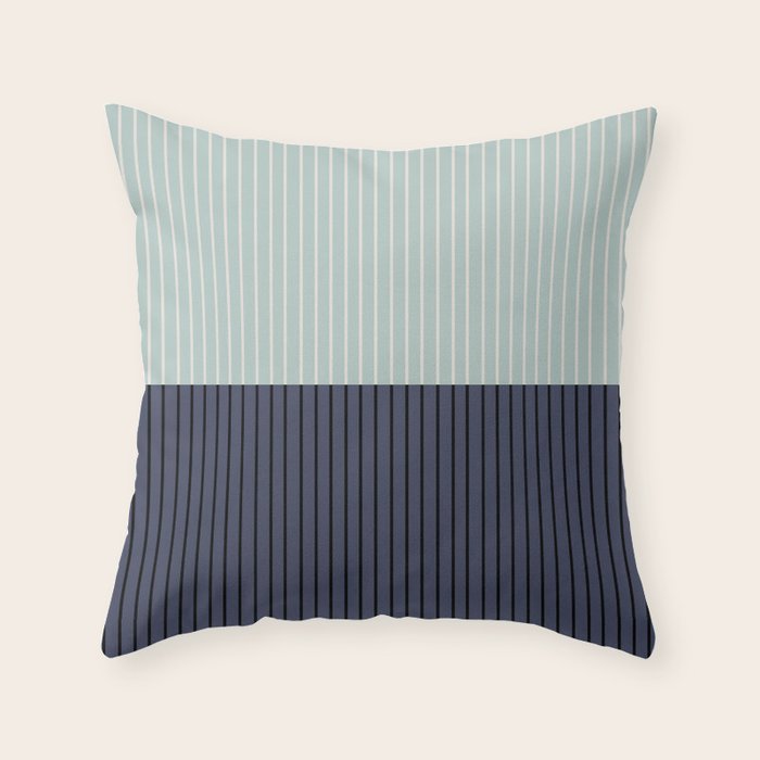 Color Block Lines XI Throw Pillow Gallery Image 6