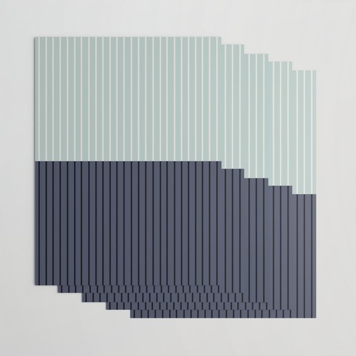 Color Block Lines XI Wrapping Paper Gallery Image 3