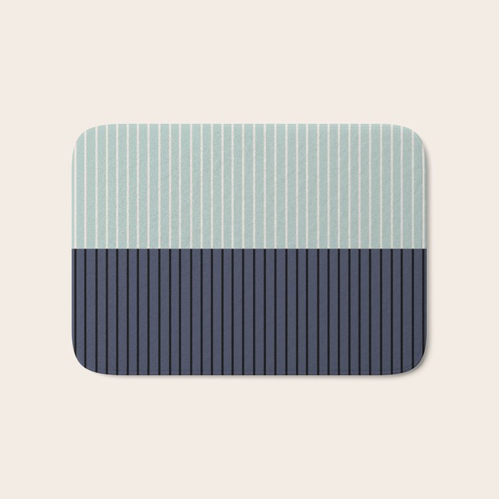 Color Block Lines XI Bath Mat Gallery Image 1