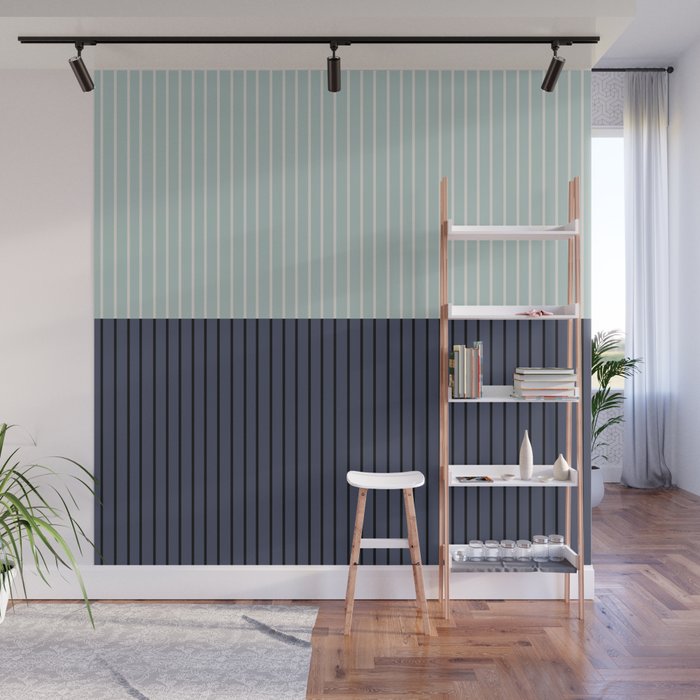 Color Block Lines XI Wall Mural Gallery Image 1