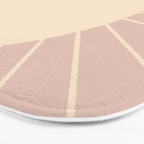 Minimal Sunrays - Neutral Pink Bath Mat Gallery Image 3