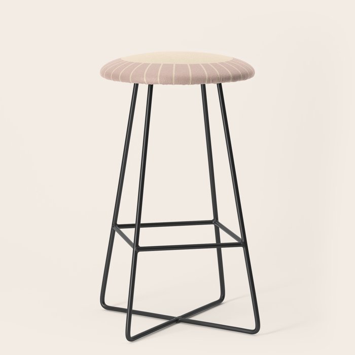 Minimal Sunrays - Neutral Pink Stool Gallery Image 1