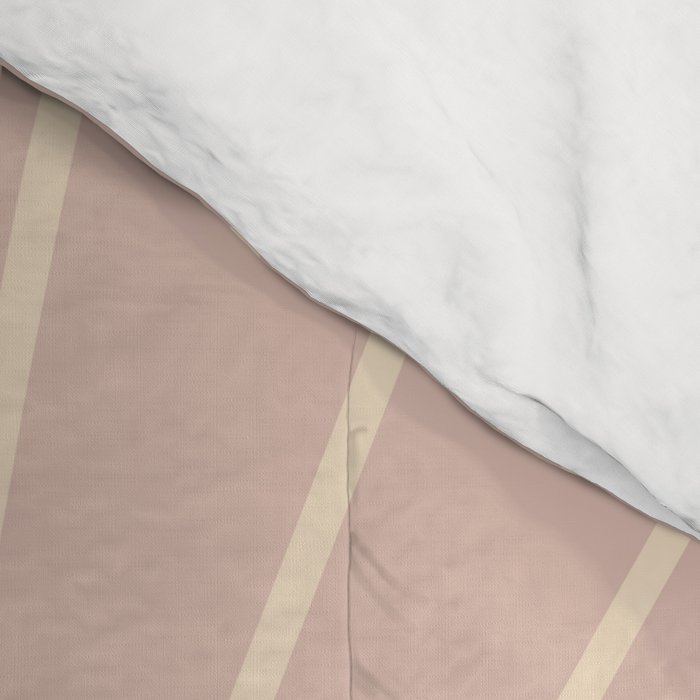 Minimal Sunrays - Neutral Pink Comforter Gallery Image 4
