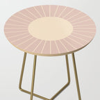 Minimal Sunrays - Neutral Pink Side Table Gallery Image 2
