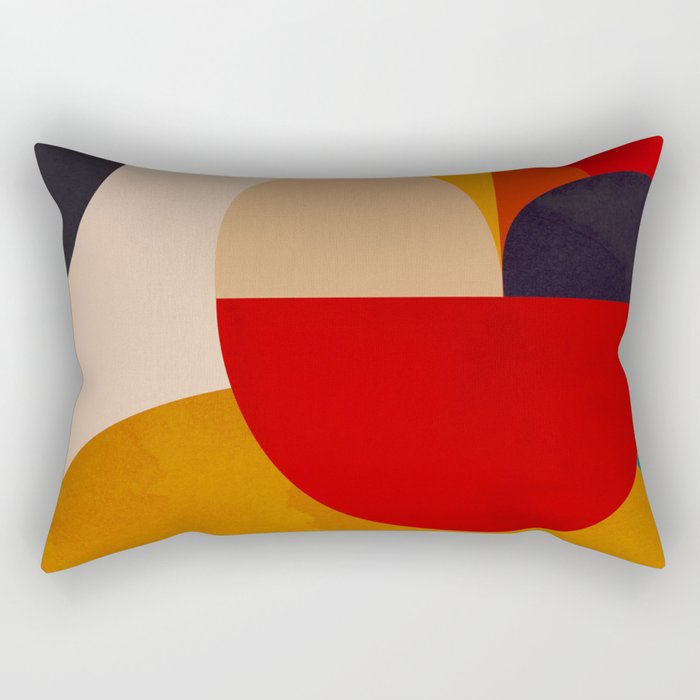Modern Abstract Mid Century 2 Rectangular Pillow Gallery Image 2
