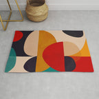 Modern Abstract Mid Century 2 Rug Gallery Image 1