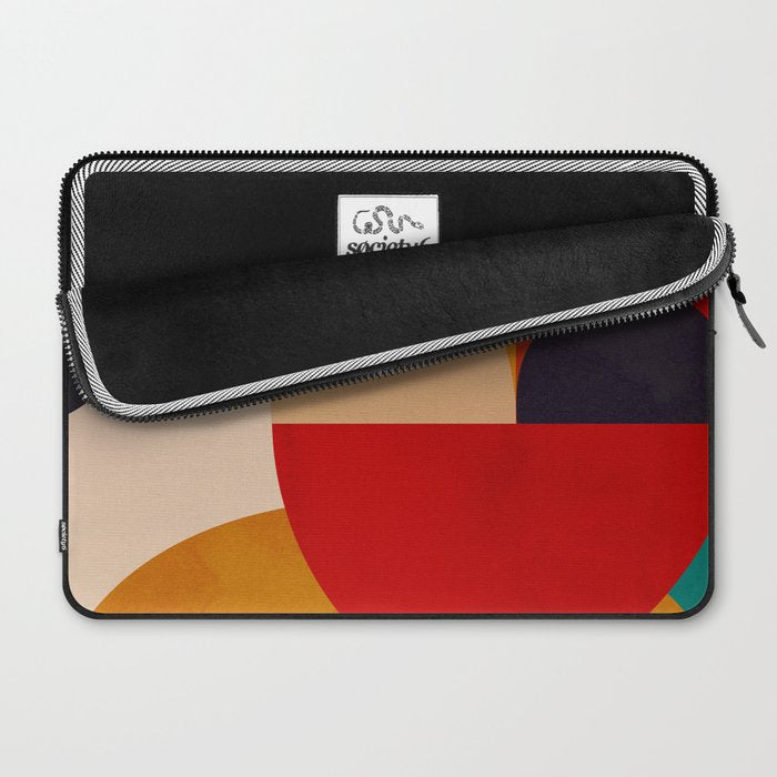 Modern Abstract Mid Century 2 Laptop Sleeve Gallery Image 2