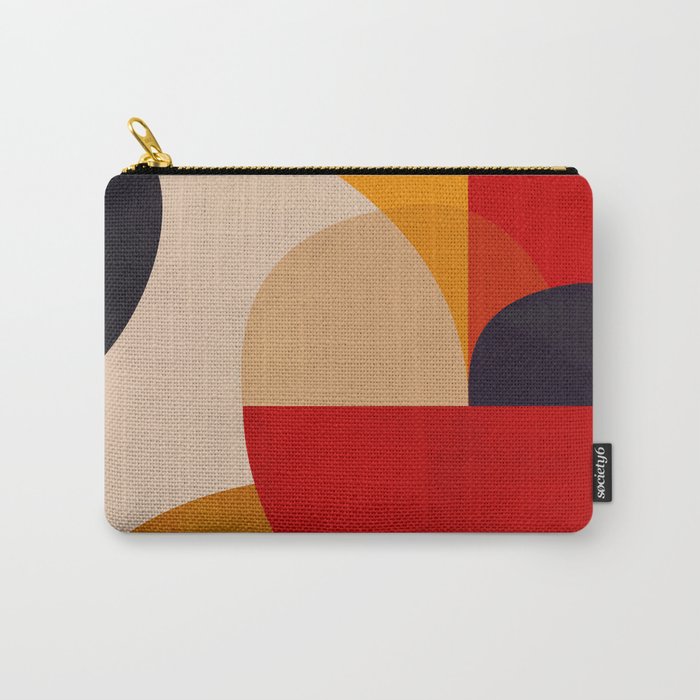 Modern Abstract Mid Century 2 Carry All Pouch Gallery Image 1