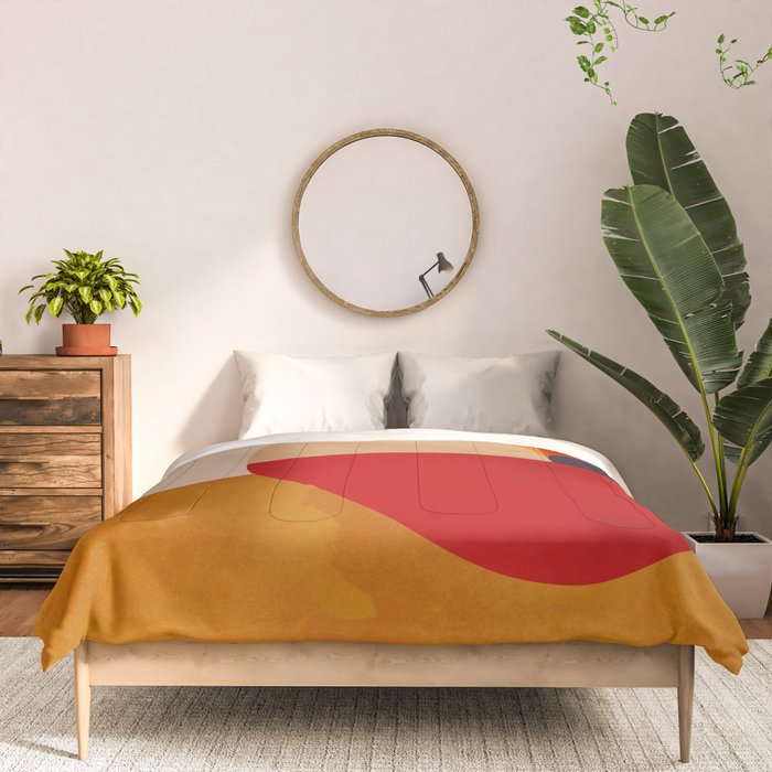 Modern Abstract Mid Century 2 Comforter Gallery Image 3