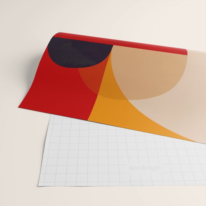 Modern Abstract Mid Century 2 Wrapping Paper Gallery Image 2