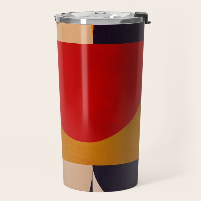 Modern Abstract Mid Century 2 Travel Mug Gallery Image 2