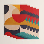 Modern Abstract Mid Century 2 Wrapping Paper Gallery Image 3