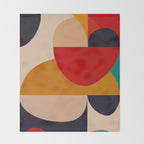 Modern Abstract Mid Century 2 Throw Blanket Gallery Image 2