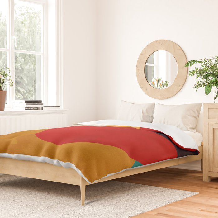 Modern Abstract Mid Century 2 Duvet Cover Gallery Image 2