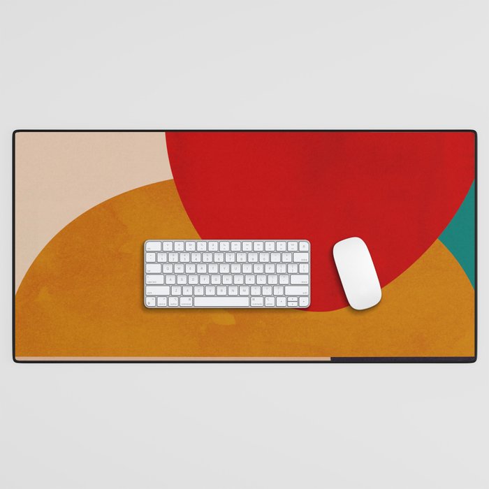 Modern Abstract Mid Century 2 Desk Mat Gallery Image 1