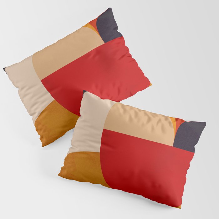 Modern Abstract Mid Century 2 Pillow Sham Gallery Image 1