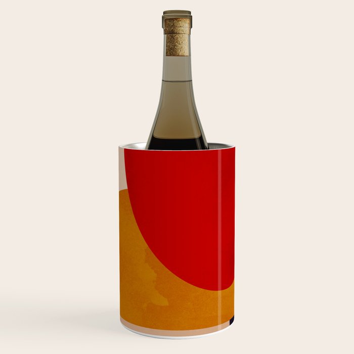 Modern Abstract Mid Century 2 Wine Chiller Gallery Image 1