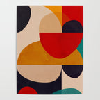 Modern Abstract Mid Century 2 Poster Gallery Image 4