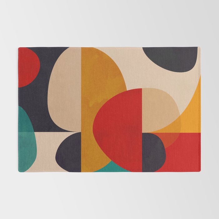 Modern Abstract Mid Century 2 Rug Gallery Image 2