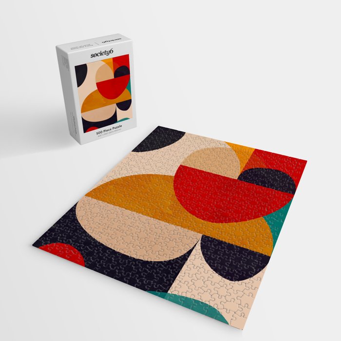 Modern Abstract Mid Century 2 Jigsaw Puzzle Gallery Image 2