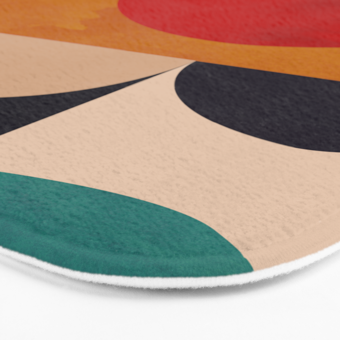 Modern Abstract Mid Century 2 Bath Mat Gallery Image 3
