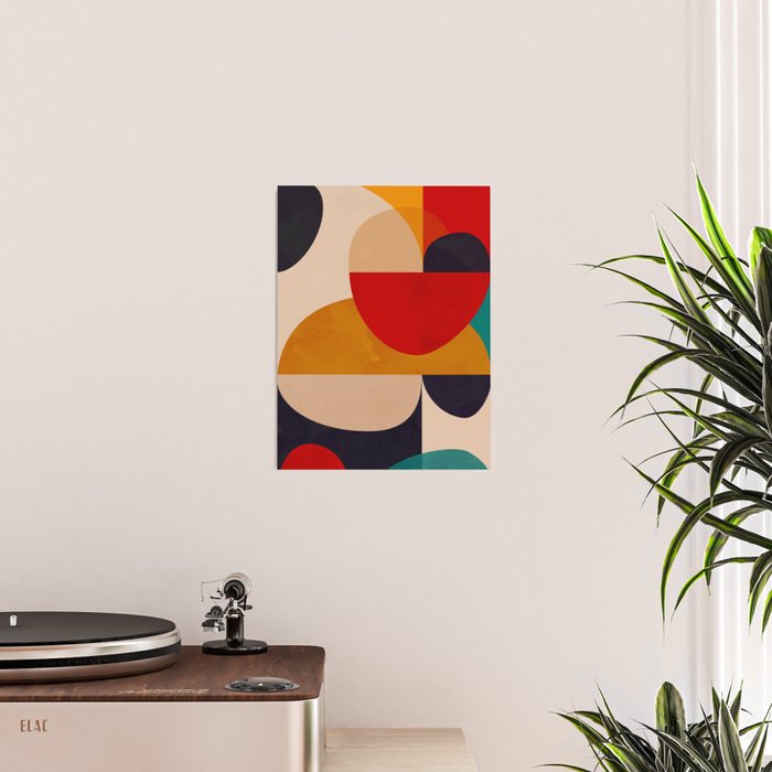 Modern Abstract Mid Century 2 Poster Gallery Image 2