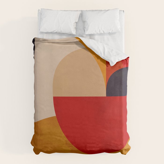 Modern Abstract Mid Century 2 Duvet Cover Gallery Image 6