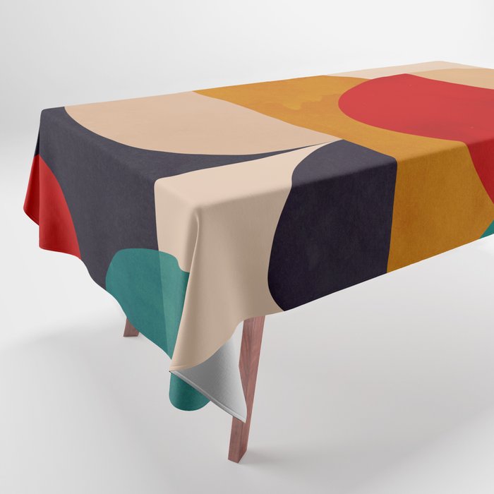 Modern Abstract Mid Century 2 Tablecloth Gallery Image 1