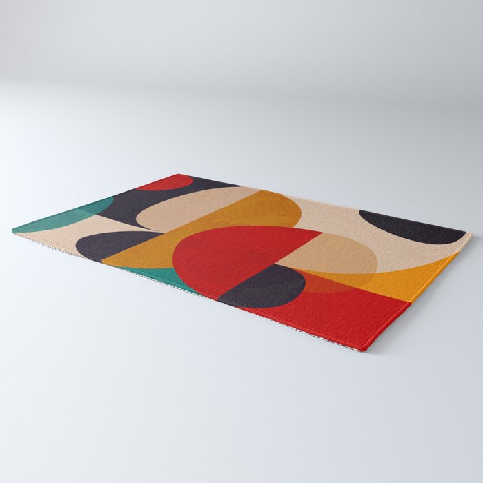 Modern Abstract Mid Century 2 Rug Gallery Image 3
